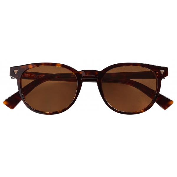 Bottega Veneta - Soft Recycled Acetate Panthos Sunglasses - Havana Brown - Sunglasses - Bottega Veneta Eyewear
