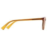 Bottega Veneta - Soft Recycled Acetate Panthos Sunglasses - Yellow Brown - Sunglasses - Bottega Veneta Eyewear