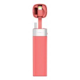 MiPow - Power Tube 3000l - Pink - Portable Batteries - Portable Charger For Apple Devices with App Control - 3000 mAh