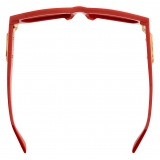Bottega Veneta - Bolt Recycled Acetate Rectangular Sunglasses - Orange Brown - Sunglasses - Bottega Veneta Eyewear