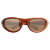 Bottega Veneta - Curve Sporty Cat Eye Injected Acetate Sunglasses - Brown Grey - Sunglasses - Bottega Veneta Eyewear