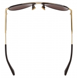 Bottega Veneta - Rim Aviator Sunglasses - Gold Grey - Sunglasses - Bottega Veneta Eyewear