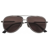 Bottega Veneta - Rim Aviator Sunglasses - Silver Grey - Sunglasses - Bottega Veneta Eyewear