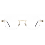 Kuboraum - Mask P57 - Gold - P57 GD BB - Occhiali da Vista - Kuboraum Eyewear