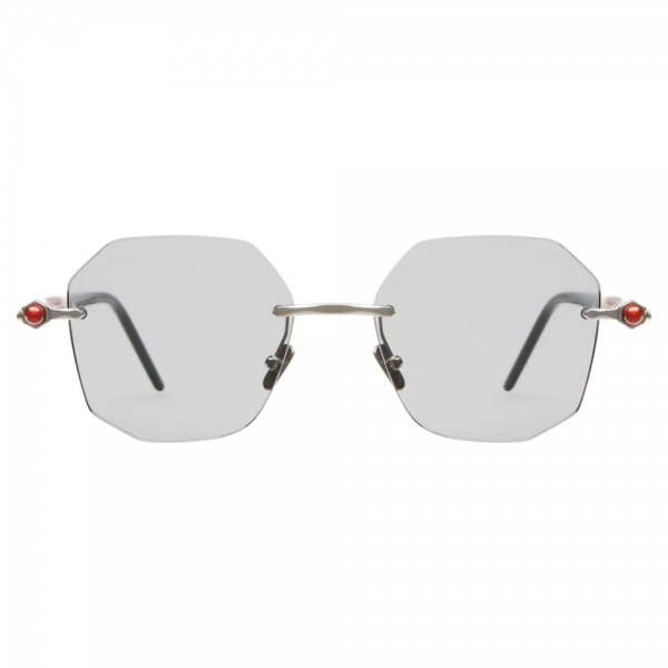 Kuboraum - Mask P57 - Silver - P57 SI RD - Sunglasses - Kuboraum Eyewear