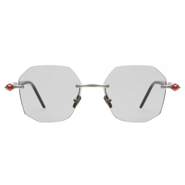 Kuboraum - Mask P57 - Silver - P57 SI RD - Sunglasses - Kuboraum Eyewear -  Avvenice