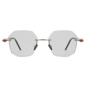 Kuboraum - Mask P57 - Silver - P57 SI RD - Sunglasses - Kuboraum Eyewear