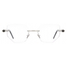 Kuboraum - Mask P58 - Silver - P58 SI YT - Optical Glasses - Kuboraum Eyewear