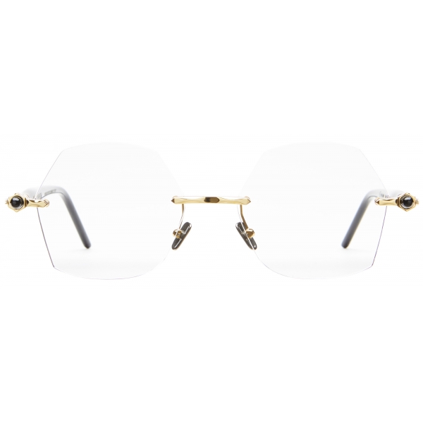 Kuboraum - Mask P59 - Gold - P59 GD TR - Optical Glasses - Kuboraum Eyewear