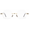 Kuboraum - Mask P59 - Gold - P59 GD TR - Occhiali da Vista - Kuboraum Eyewear