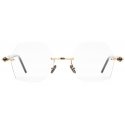 Kuboraum - Mask P59 - Gold - P59 GD TR - Optical Glasses - Kuboraum Eyewear