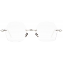 Kuboraum - Mask P59 - Silver - P59 SI WH - Optical Glasses - Kuboraum Eyewear