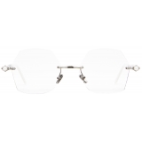 Kuboraum - Mask P59 - Silver - P59 SI WH - Occhiali da Vista - Kuboraum Eyewear
