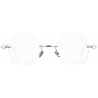 Kuboraum - Mask P59 - Silver - P59 SI WH - Optical Glasses - Kuboraum Eyewear