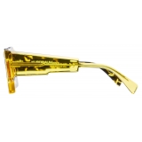 Kuboraum - Mask X12 - Yellow + Yellow Havana - X12 YH - Sunglasses - Kuboraum Eyewear