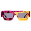 Kuboraum - Mask X12 - Fuchsia Havana + Orange - X12 FO - Occhiali da Sole - Kuboraum Eyewear