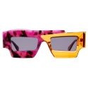 Kuboraum - Mask X12 - Fuchsia Havana + Orange - X12 FO - Sunglasses - Kuboraum Eyewear
