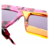 Kuboraum - Mask X12 - Fuchsia Havana + Orange - X12 FO - Occhiali da Sole - Kuboraum Eyewear