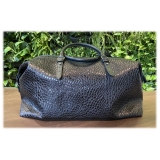 Suèi - Bag of Calf Leather - Black - Handmade in Italy - Luxury Exclusive Collection