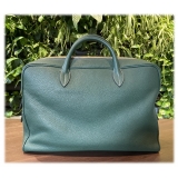 Suèi - Bag of Calf Leather - Emerald - Handmade in Italy - Luxury Exclusive Collection