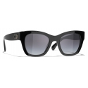 Chanel - Square Sunglasses - Black Gray Gradient - Chanel Eyewear