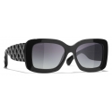 Chanel - Rectangular Sunglasses - Black Gray Gradient - Chanel Eyewear