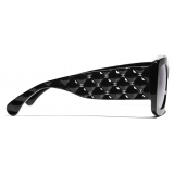 Chanel - Rectangular Sunglasses - Black Gray Gradient - Chanel Eyewear