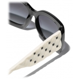 Chanel - Rectangular Sunglasses - Black White Gray Gradient - Chanel Eyewear