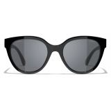 Chanel - Butterfly Sunglasses - Black Pink Gray - Chanel Eyewear