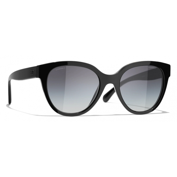 Chanel - Butterfly Sunglasses - Black Yellow Gray - Chanel Eyewear