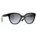 Chanel - Butterfly Sunglasses - Black Yellow Gray - Chanel Eyewear