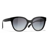 Chanel - Occhiali da Sole a Farfalla - Nero Giallo Grigio - Chanel Eyewear