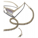 Chanel - Square Sunglasses - Dark Beige Gold Gray Gradient - Chanel Eyewear