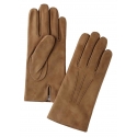 Viola Milano - Classic Suede Gloves with Rich Cashmere Lining - Beige - Handmade in Italy - Luxury Exclusive Collection
