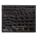 Viola Milano - Crocodile Credit Card Holder - Grey - Handmade in Italy - Luxury Exclusive Collection