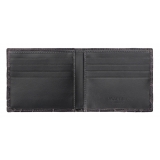 Viola Milano - Crocodile Slim Wallet - Grey - Handmade in Italy - Luxury Exclusive Collection