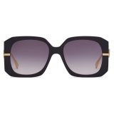 Fendi - Fendigraphy - Occhiali da Sole Rotondi - Nero - Occhiali da Sole - Fendi Eyewear