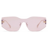 Fendi - Fendigraphy - Round Sunglasses - Pink - Sunglasses - Fendi Eyewear