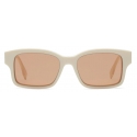 Fendi - O’Lock - Rectangular Sunglasses - White - Sunglasses - Fendi Eyewear