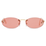 Fendi - Fendi First - Oval Sunglasses - Red - Sunglasses - Fendi Eyewear