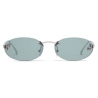 Fendi - Fendi First - Occhiali da Sole Ovale - Verde - Occhiali da Sole - Fendi Eyewear