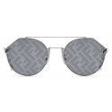 Fendi - Fendi Sky - Round Sunglasses - Gold Gray - Sunglasses - Fendi Eyewear