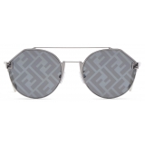 Fendi - Fendi Sky - Round Sunglasses - Gold Gray - Sunglasses - Fendi Eyewear