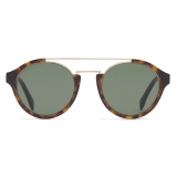 Fendi - Fendi Diagonal - Round Sunglasses - Havana Brown - Sunglasses - Fendi Eyewear