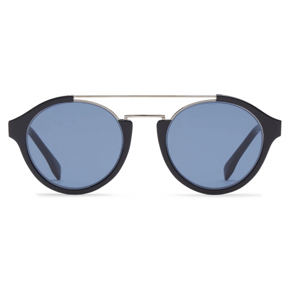 Fendi - Fendi Diagonal - Round Sunglasses - Black Blue - Sunglasses - Fendi Eyewear