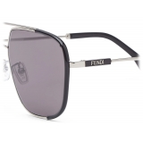 Fendi - Fendiland - Square Sunglasses - Black Palladium Gray - Sunglasses - Fendi Eyewear