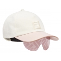 Fendi - FS Fendi Eyecap - Baseball Cap Sfilata con Occhiali da Sole - Beige - Occhiali da Sole - Fendi Eyewear