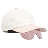 Fendi - FS Fendi Eyecap - Baseball Cap Sfilata con Occhiali da Sole - Beige - Occhiali da Sole - Fendi Eyewear