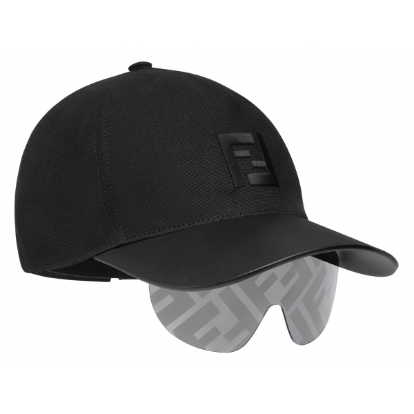 Fendi - FS Fendi Eyecap - Baseball Cap with Sunglasses - Black - Sunglasses - Fendi Eyewear