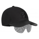 Fendi - FS Fendi Eyecap - Baseball Cap with Sunglasses - Black - Sunglasses - Fendi Eyewear